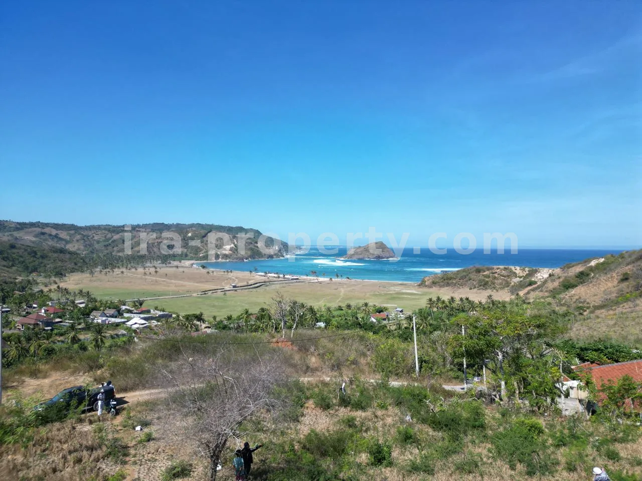 Tanah Pemandangan Laut di Areguling Dekat Kuta Mandalika