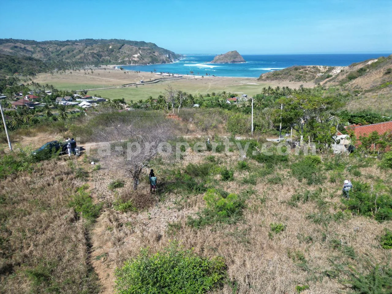 Tanah Pemandangan Laut di Areguling Dekat Kuta Mandalika - 453 - 6