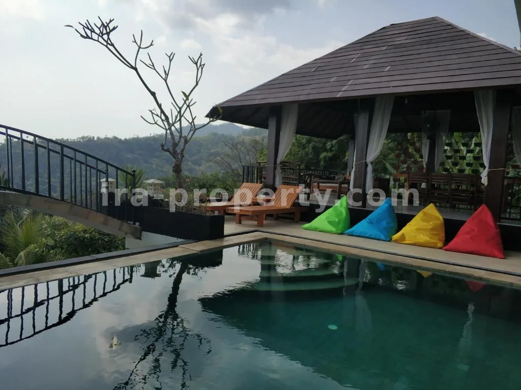 Villa dengan Pemandangan Laut dan Kota di Batulayar, Senggigi - 422 - 12