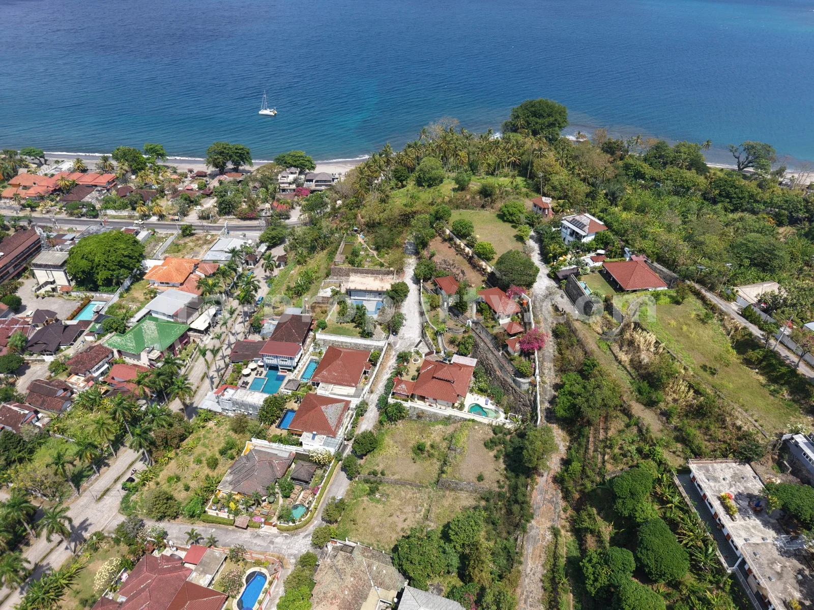 Tanah dengan Pemandangan Laut di Green Valley, Senggigi - 386 - 1